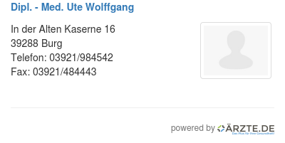 Dipl med ute wolffgang