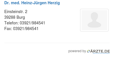 Dr med heinz juergen herzig
