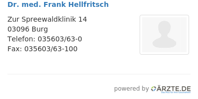 Dr med frank hellfritsch