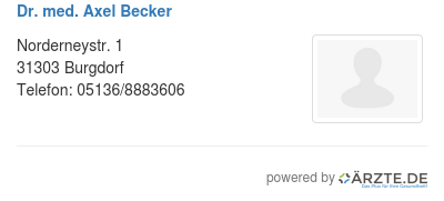Dr med axel becker 535614