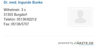 Dr med ingunde bunke