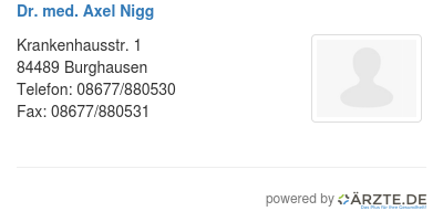 Dr med axel nigg