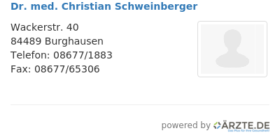Dr med christian schweinberger
