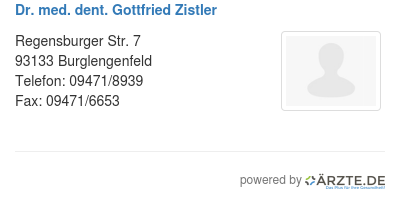 Dr med dent gottfried zistler