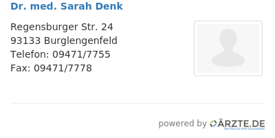 Dr med sarah denk