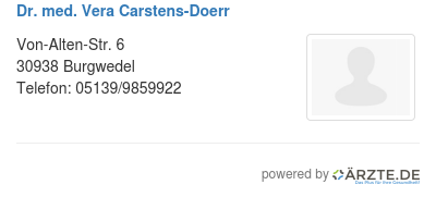 Dr med vera carstens doerr
