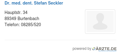 Dr med dent stefan seckler
