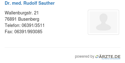 Dr med rudolf sauther