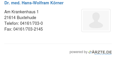 Dr med hans wolfram koerner