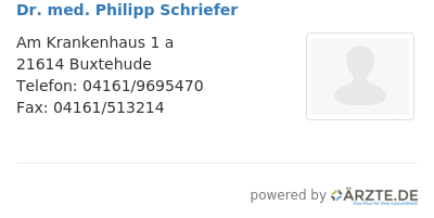 Dr med philipp schriefer