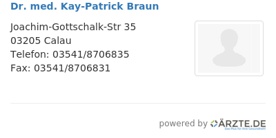 Dr med kay patrick braun 645088