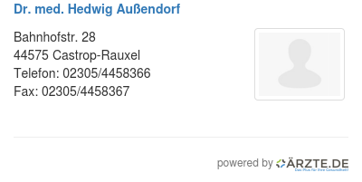 Dr med hedwig aussendorf