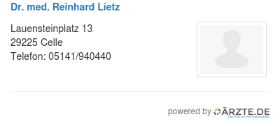 Dr med reinhard lietz