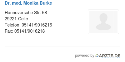 Dr med monika burke