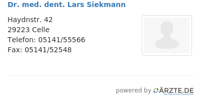 Dr med dent lars siekmann