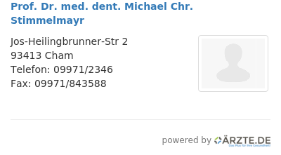 Prof dr med dent michael chr stimmelmayr
