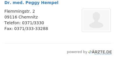 Dr med peggy hempel