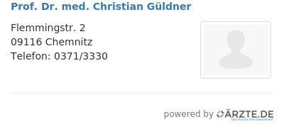 Prof dr med christian gueldner