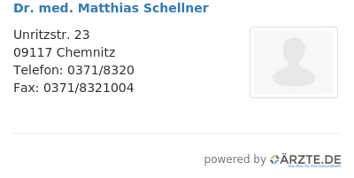 Dr med matthias schellner
