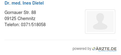 Dr med ines dietel 253370