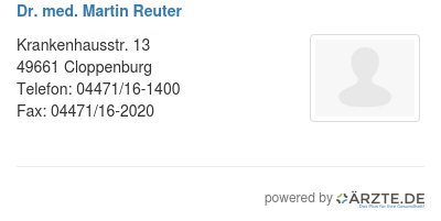 Dr med martin reuter 507505
