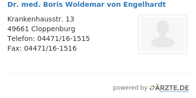 Dr med boris woldemar von engelhardt