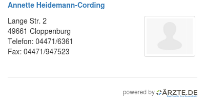 Annette heidemann cording