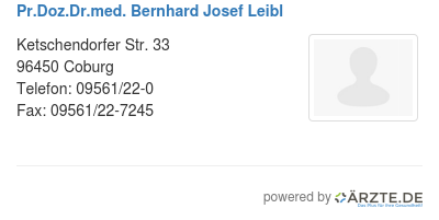 Pr doz dr med bernhard josef leibl