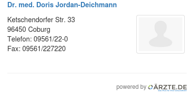 Dr med doris jordan deichmann