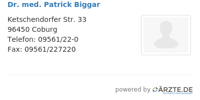 Dr med patrick biggar