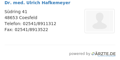 Dr med ulrich hafkemeyer 515108