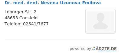 Dr med dent nevena uzunova emilova
