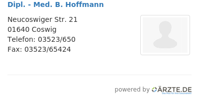 Dipl med b hoffmann