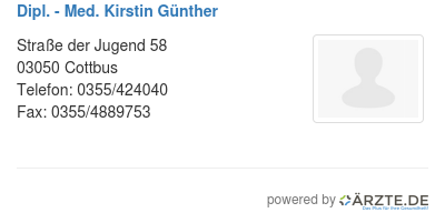 Dipl med kirstin guenther
