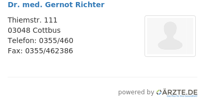 Dr med gernot richter