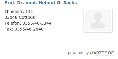 Prof dr med helmut g sachs 668526