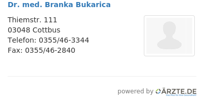 Dr med branka bukarica