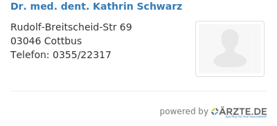 Dr med dent kathrin schwarz