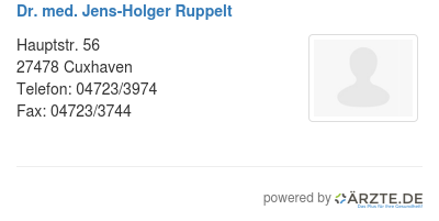 Dr med jens holger ruppelt