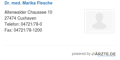 Dr med marika flesche