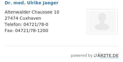 Dr med ulrike jaeger 648235