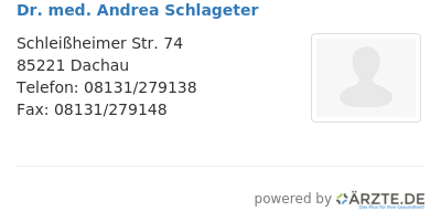 Dr med andrea schlageter
