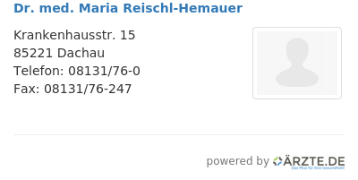 Dr med maria reischl hemauer