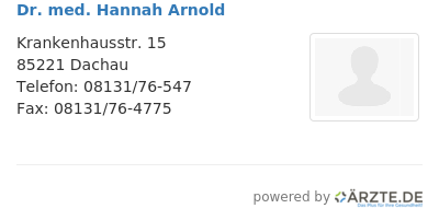 Dr med hannah arnold 666957