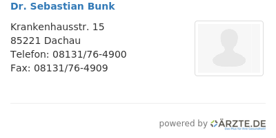 Dr sebastian bunk