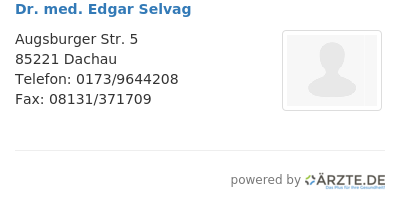 Dr med edgar selvag