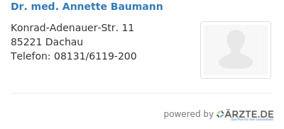 Dr med annette baumann 597896