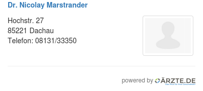 Dr nicolay marstrander