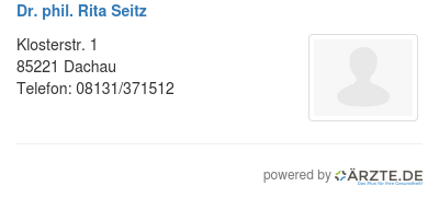 Dr phil rita seitz