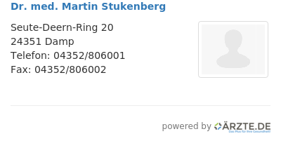 Dr med martin stukenberg